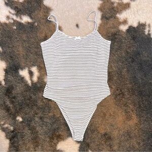 Forever 21 Black and White Bodysuit One Piece